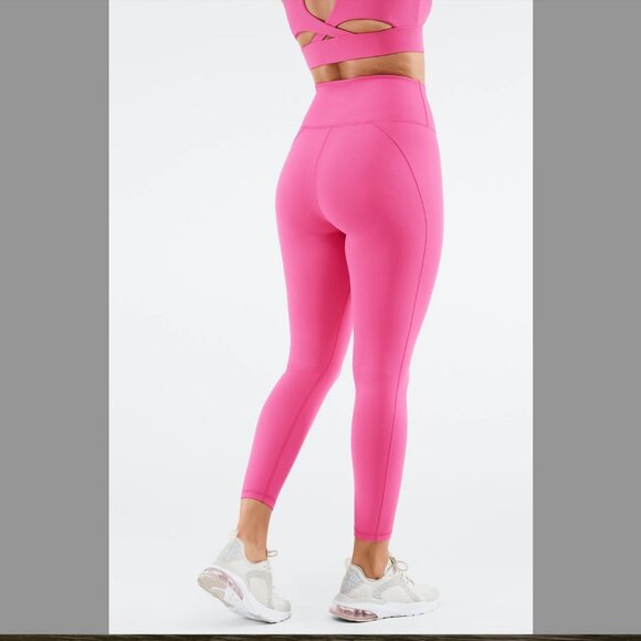 Fabletics Hot-Pink Workout Leggings - Picture 5 of 7